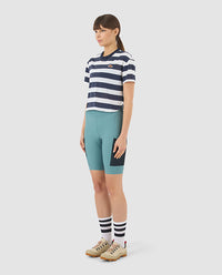 Café du Cycliste 車衣Sandrine Jersey Mariniere 女款 海軍藍白條紋