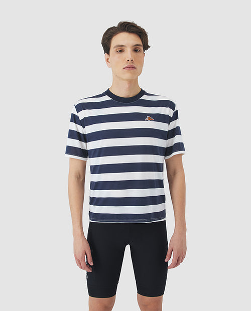 Café du Cycliste 車衣Sandie Jersey Mariniere 男款 海軍藍白條紋