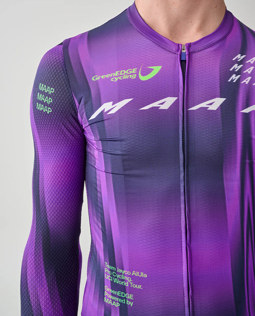 MAAP 車衣 Mens World Tour Pro Air LS Jersey 市售版 長袖 男款 紫