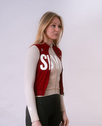 Biehler 防風背心Syndicate Training Vest 2.0 Merlot 女款 酒紅