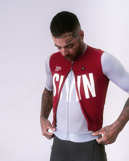 Biehler 防風背心Syndicate Training Vest 2.0 Merlot 男款 酒紅