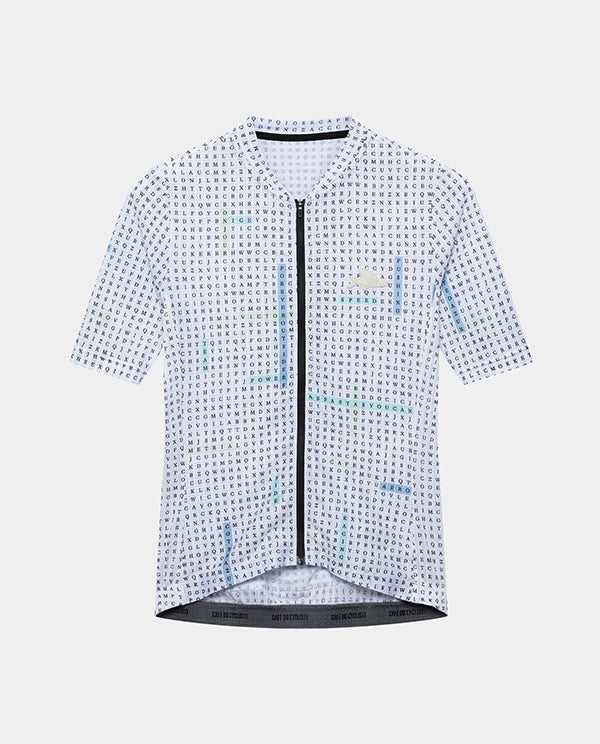 Café du Cycliste 車衣 Angeline V2 Ultralight Jersey Hidden Word Plush 男款 白