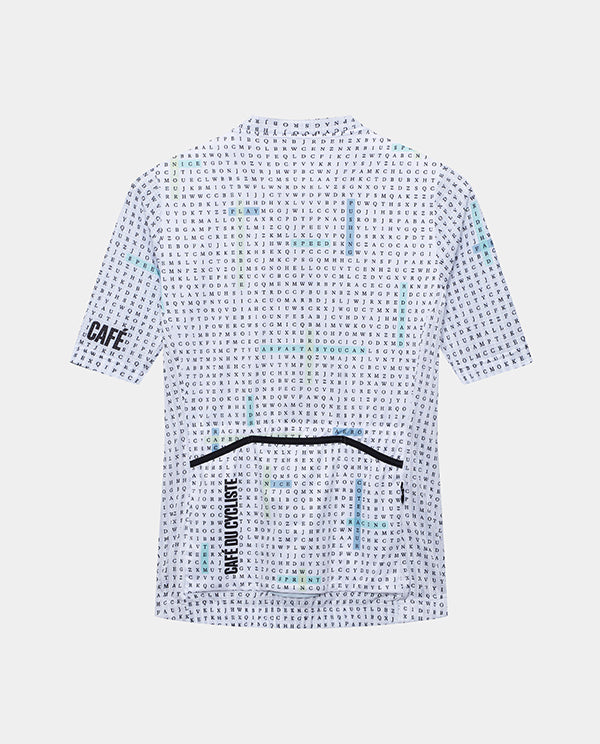 Café du Cycliste 車衣 Angeline V2 Ultralight Jersey Hidden Word Plush 男款 白
