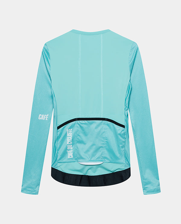 Café du Cycliste 車衣 Roxane LS Jersey Riviera Blue 長袖 女款 蔚藍