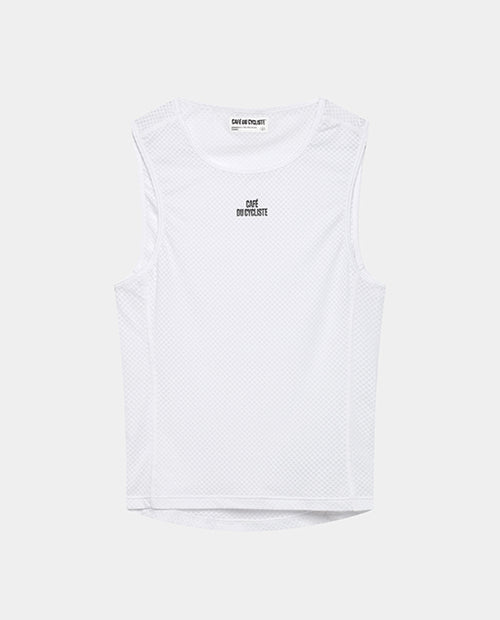 Café du Cycliste 底衫 Liliane Sleeveless Utralight Base Layer White 無袖 男款 白