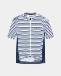 Café du Cycliste 車衣 Romy Midweight Jersey WhiteNavy 男款 藍白紋