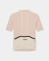 Café du Cycliste 車衣 Romy Midweight Jersey Chalk Fire 男款 米橘條紋
