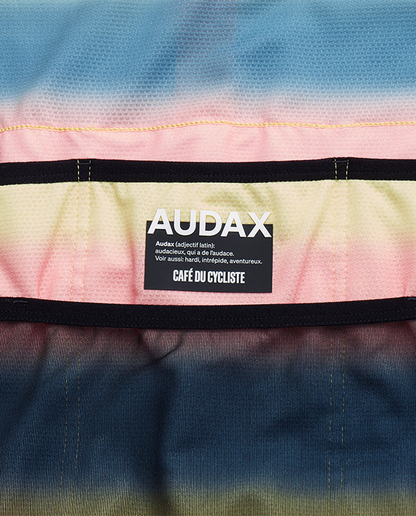 Café du Cycliste 車衣 Audax Mona V2 Superlight Jersey V2 PlushNaplesYellow 女款 粉黃藍條紋