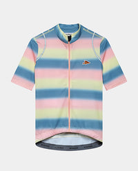 Café du Cycliste 車衣 Audax Mona V2 Superlight Jersey V2 PlushNaplesYellow 女款 粉黃藍條紋
