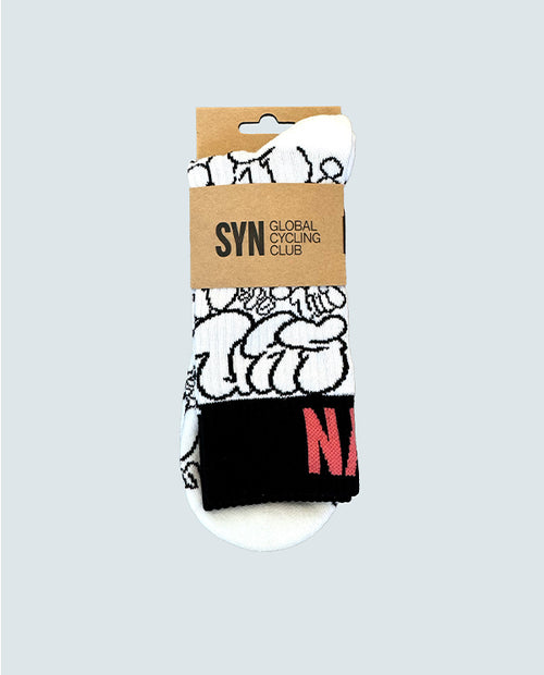 Biehler 車襪 Design Lab Socks 黑白滿版塗鴉