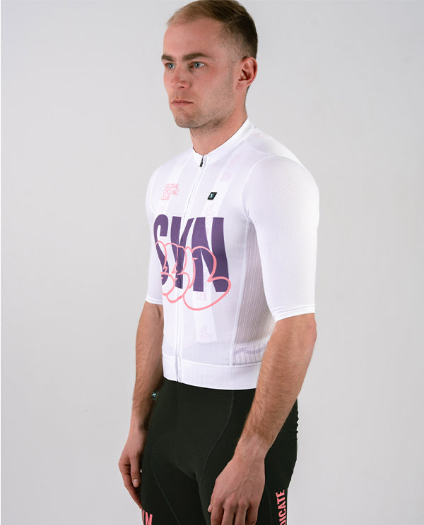 Biehler 車衣 PRO Design Lab Jersey Crossed White 男款 白