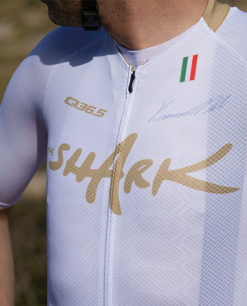 Q36.5 車衣Gregarius Clima Nibali Olympic Jersey White 男款 白金