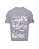 Café du Cycliste T-Shirt Col Stelvio 灰紫