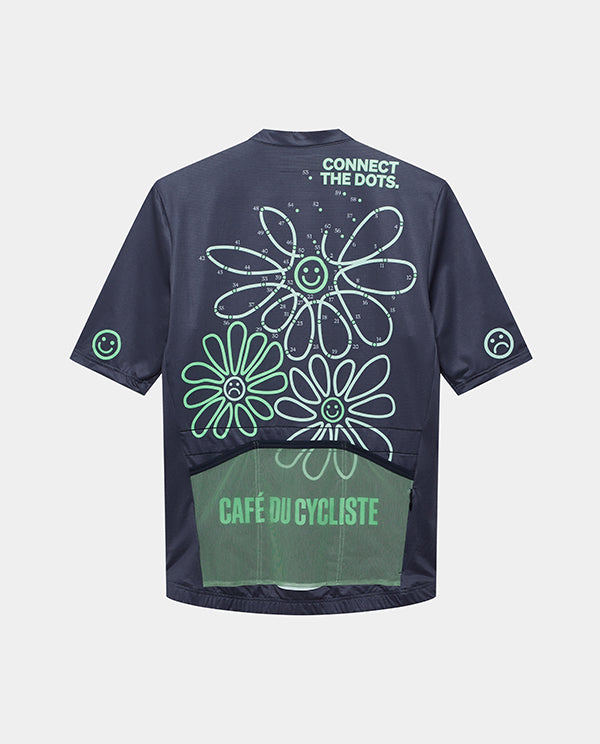 Café du Cycliste 車衣 Fleurette V2 Dots Anthracite 男款 黑炭灰