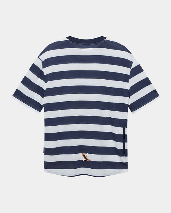 Café du Cycliste 車衣Sandie Jersey Mariniere 男款 海軍藍白條紋