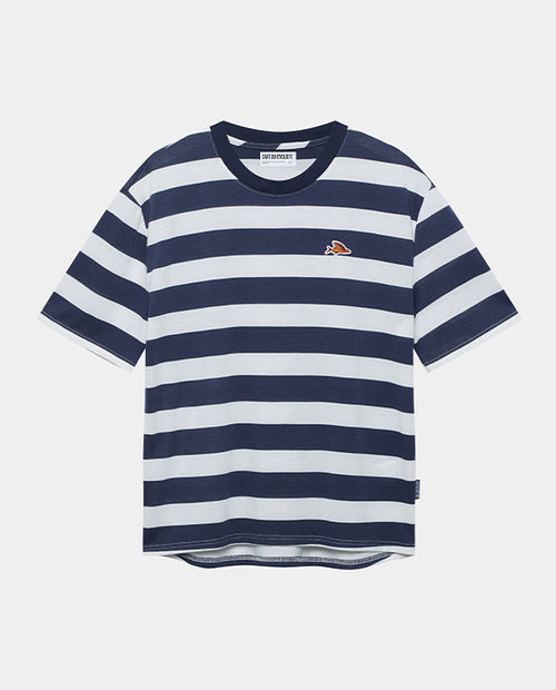 Café du Cycliste 車衣Sandie Jersey Mariniere 男款 海軍藍白條紋