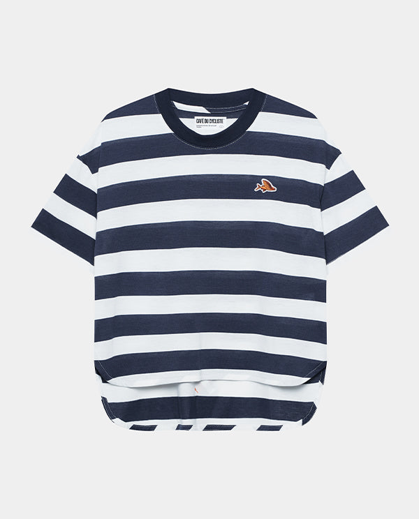 Café du Cycliste 車衣Sandrine Jersey Mariniere 女款 海軍藍白條紋
