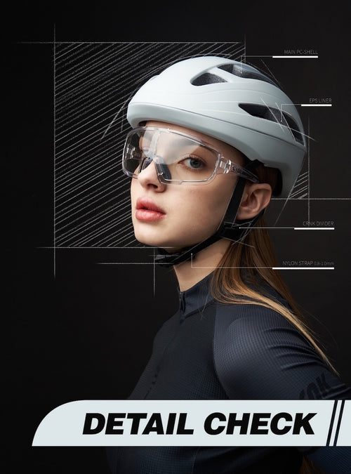 CRNK 車帽BUCKER Cycling Helmet Pearl White 珍珠白