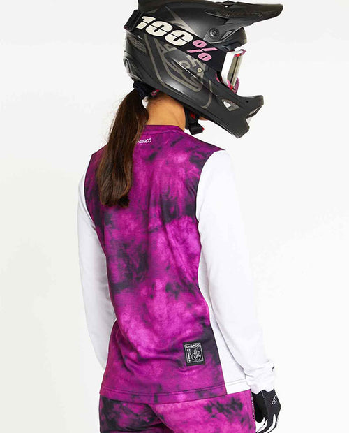 DHaRCO MTB Gravity Jersey Maribor長袖 女-桃染