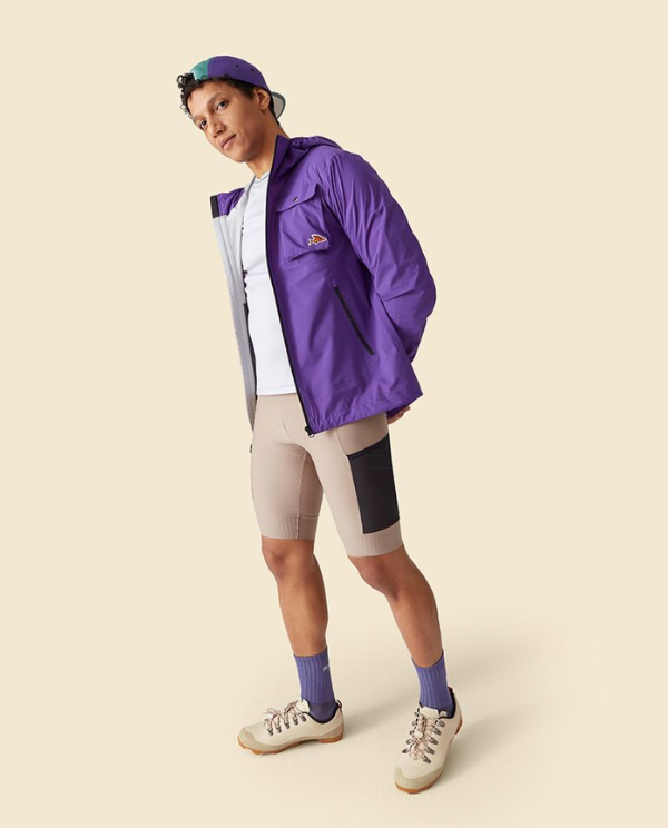 Café du Cycliste 外套Alizee Amethyst 全防水 紫 男女共版