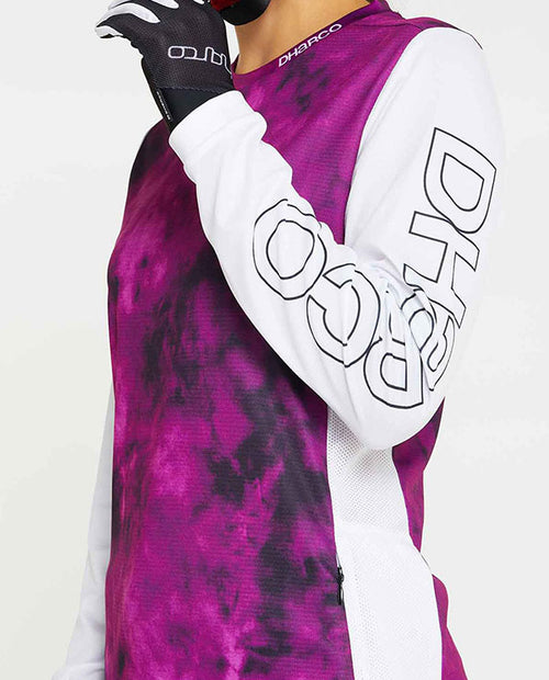 DHaRCO MTB Gravity Jersey Maribor長袖 女-桃染