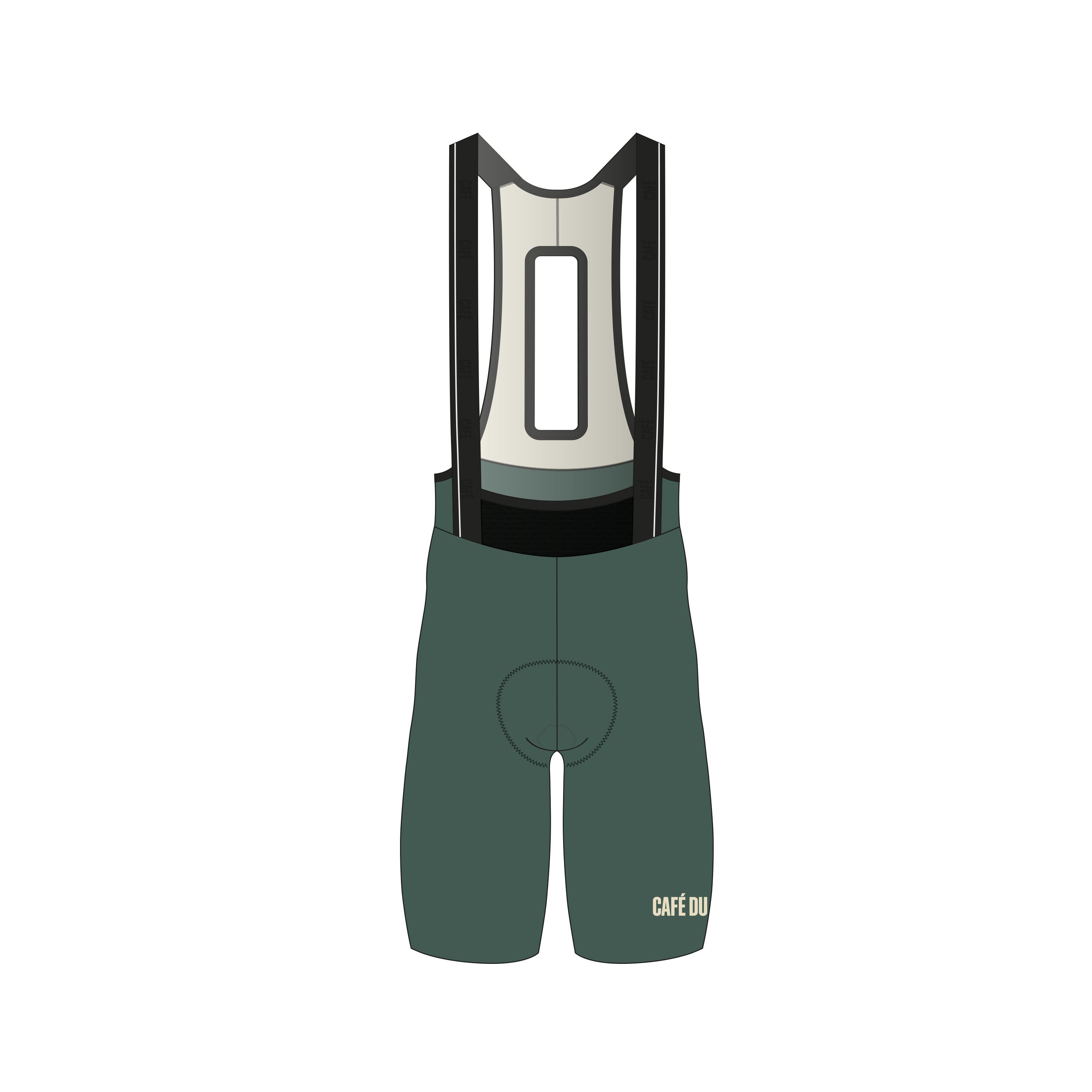 Café du Cycliste 壓縮車褲 Victoire MVC Bib Shorts Dark Green 男款 深綠