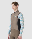 Café du Cycliste 背心 Sibille Softshell Gilet Oyster Grey 男款 棕