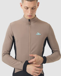 Café du Cycliste 軟殼外套Manon Softshell Jacket OysterGrey 男款 棕灰