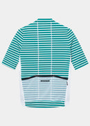 Café du Cycliste 車衣 Romy Midweight Jersey White Dark Sea 男款 綠白紋