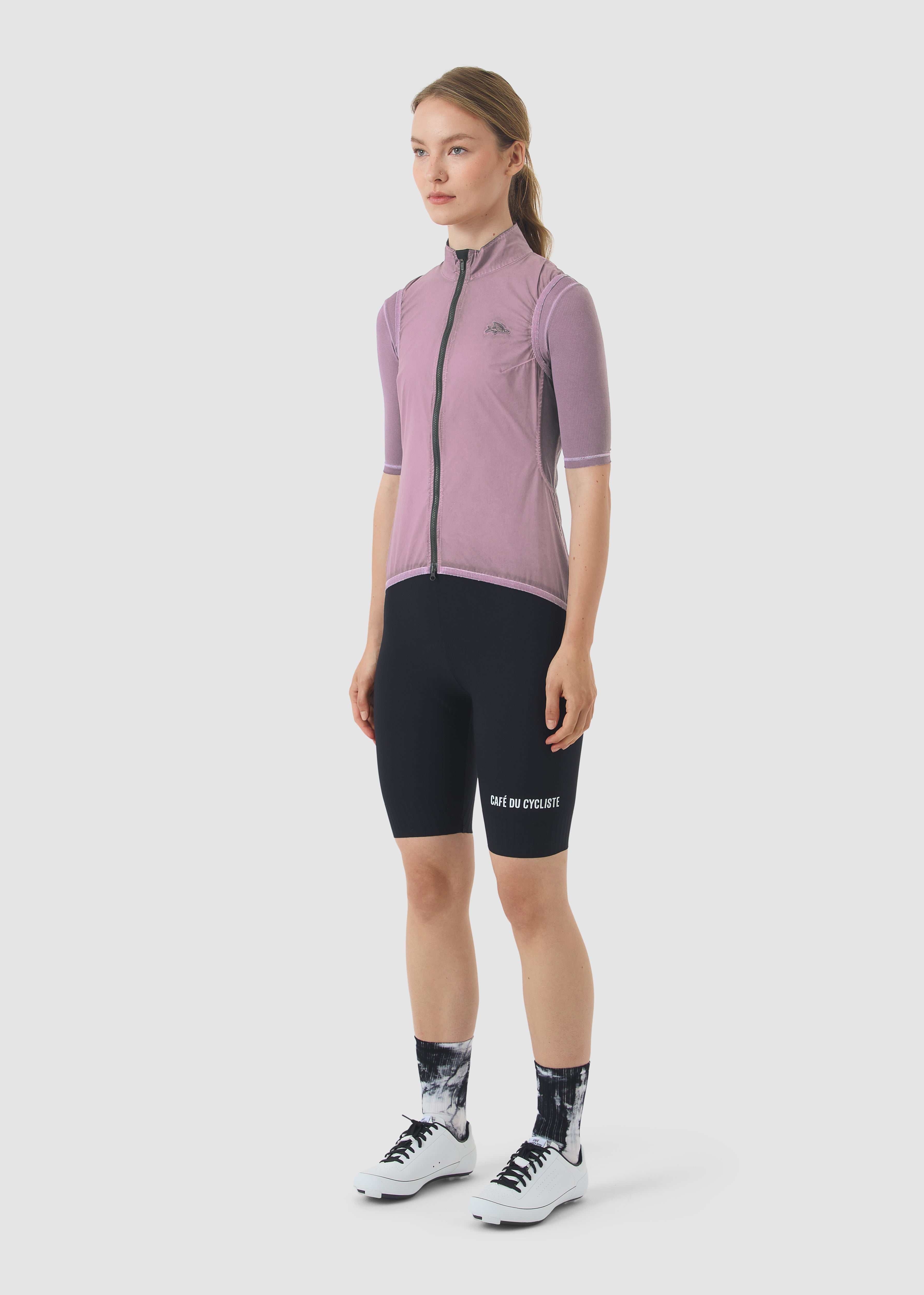 Café du Cycliste 防風背心 Edith Windproof Gilet Cold Dye Mineral Pink 女款 冷染粉
