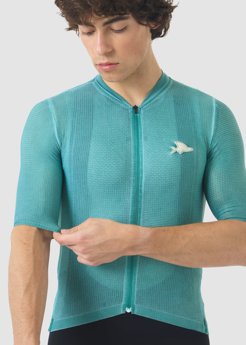 Café du Cycliste 車衣 Angeline V2 Ultralight Jersey Cold Dye Dark Sea 男款 深綠