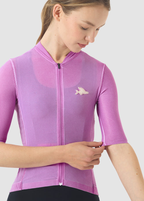 Café du Cycliste 車衣 Angeline V2 Ultralight Jersey Cold Dye Ultra Violet 女款 冷染粉