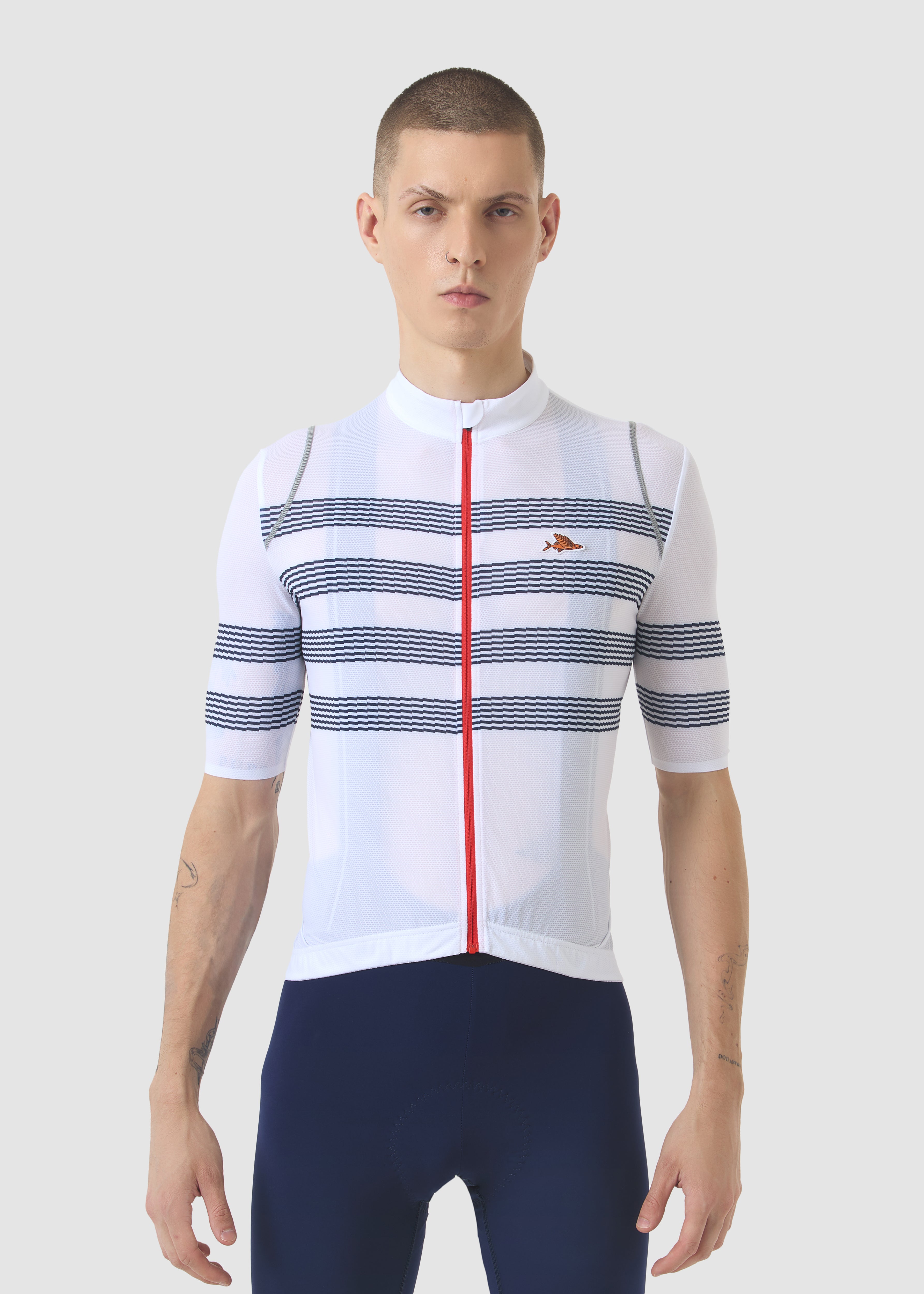 Café du Cycliste 車衣 Audax Mona V2 Superlight Jersey ClassicWhite 男款 經典藍白