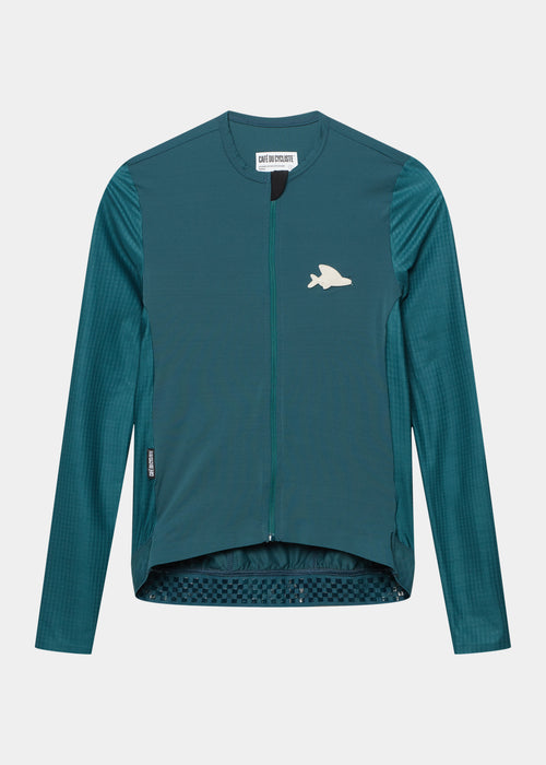 Café du Cycliste 車衣 Andrea Superlight LS Jersey Dark Sea 長袖 女款 深綠