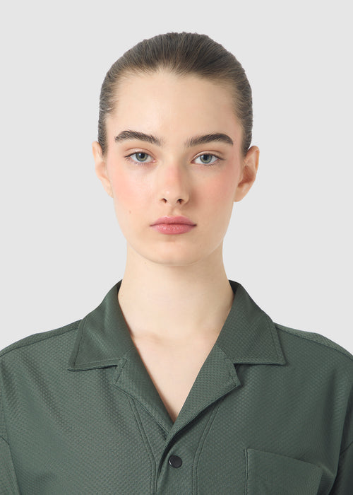 Café du Cycliste 休閒車衣 Gladys Ultralight Shirt Khaki 男女共版 卡其綠