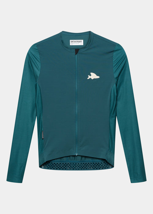 Café du Cycliste 車衣 Andrea Superlight LS Jersey Dark Sea 長袖 男款 深綠