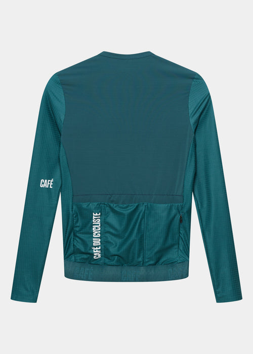 Café du Cycliste 車衣 Andrea Superlight LS Jersey Dark Sea 長袖 男款 深綠