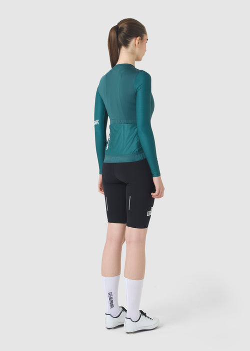 Café du Cycliste 車衣 Andrea Superlight LS Jersey Dark Sea 長袖 女款 深綠