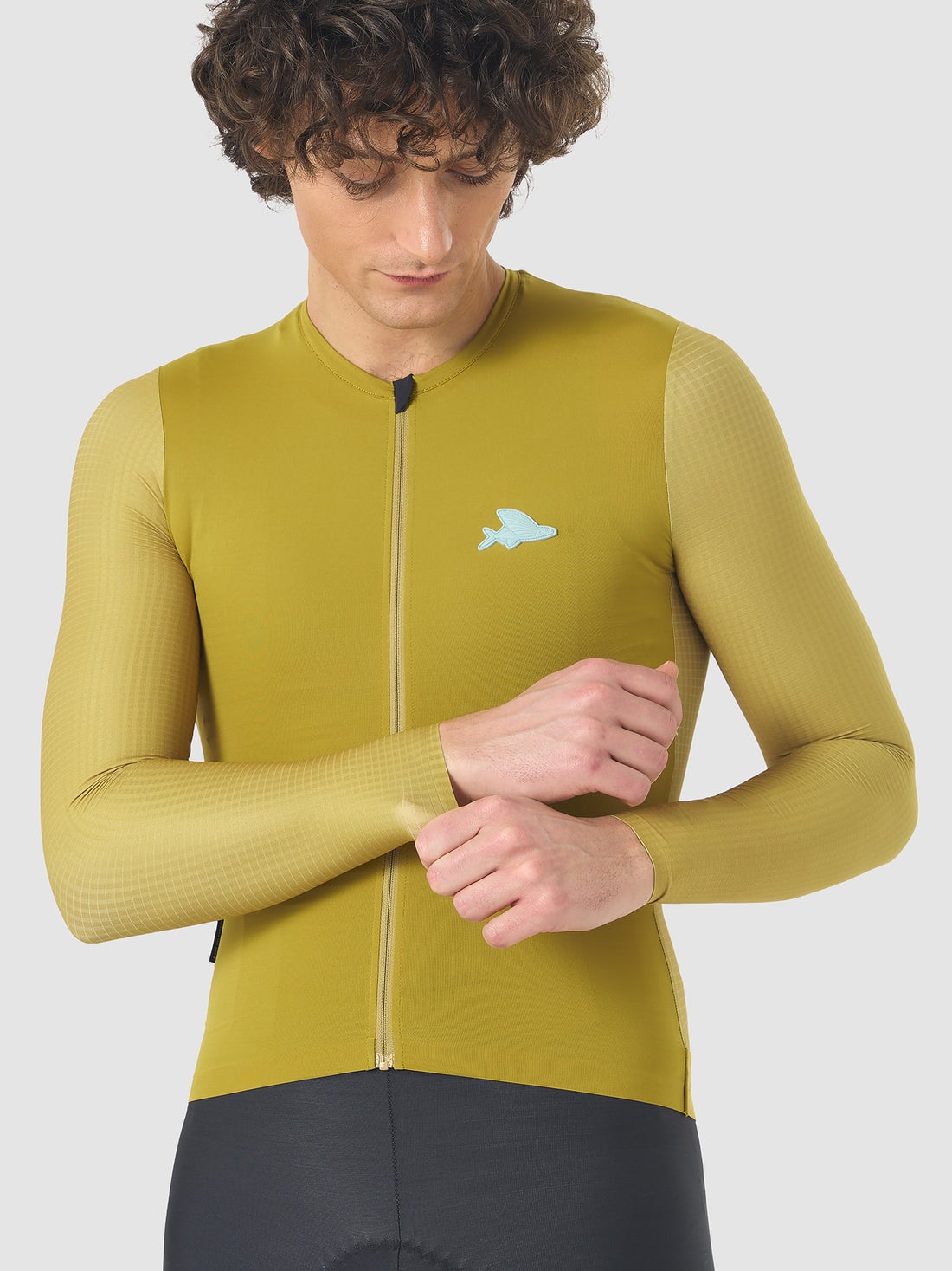 Café du Cycliste 車衣 Andrea Superlight LS Jersey Golden Olive 長袖 男款 金