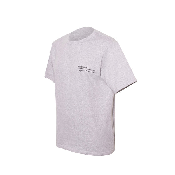 Café du Cycliste 短T Enzo T-Shirt Light Grey 灰 男女共版 - agnès b. 聯名