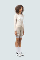 SYN 薄刷毛長袖車衣 Training LS Jersey 2.0 Iced Coffee 女款 淺咖啡