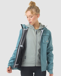 Café du Cycliste 外套Alizee DeepWater 防水 水藍