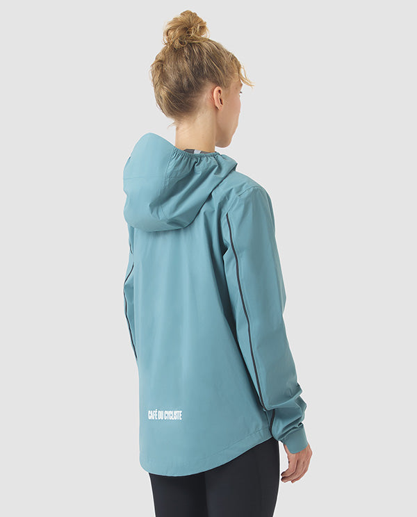 Café du Cycliste 外套Alizee DeepWater 防水 水藍