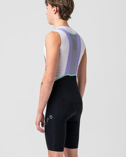 Isadore 車褲 Alternative Bib Shorts Black Purple 男款 黑