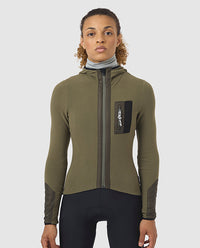 Café du Cycliste 車衣Audax Ingrid LS Jersey V2 Moss Green 長袖 女款 卡其綠