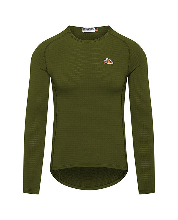 Café du Cycliste 底衫Coline LS Baselayer Leaf Green 長袖 男款 綠