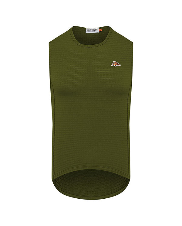 Café du Cycliste 底衫Coline Sleeveless Baselayer Leaf Green 無袖 男款 綠