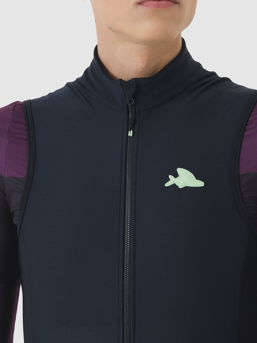Café du Cycliste 背心 Sibille Thermal Gilet Raven 男款 黑