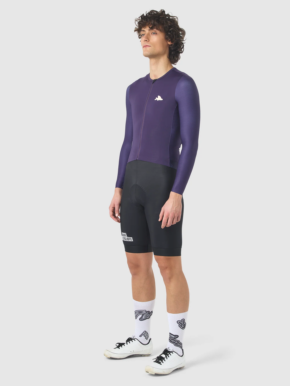 Café du Cycliste 車衣 Andrea V3 Superlight LS Jersey Purple Rain 長袖 男款 霧紫