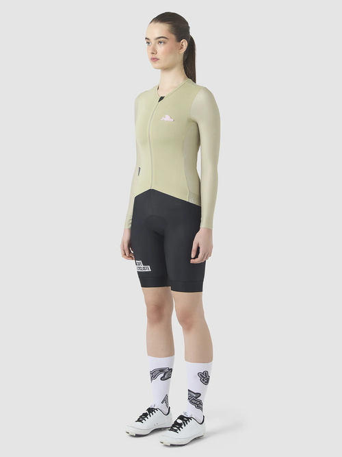 Café du Cycliste 車衣 Andrea V3 Superlight LS Jersey Puddle 長袖 女款 綠